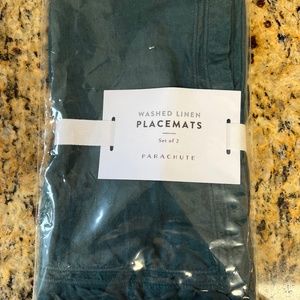 Parachute Washed Linen Placemats in Teal